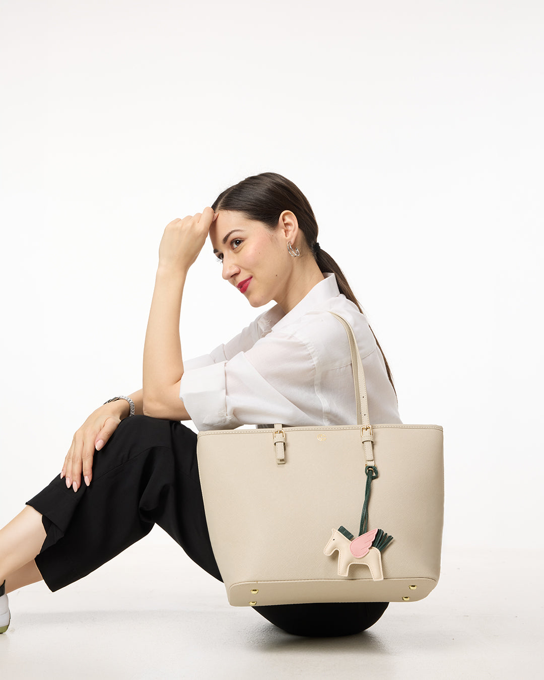 The Harper Tote - Winter White