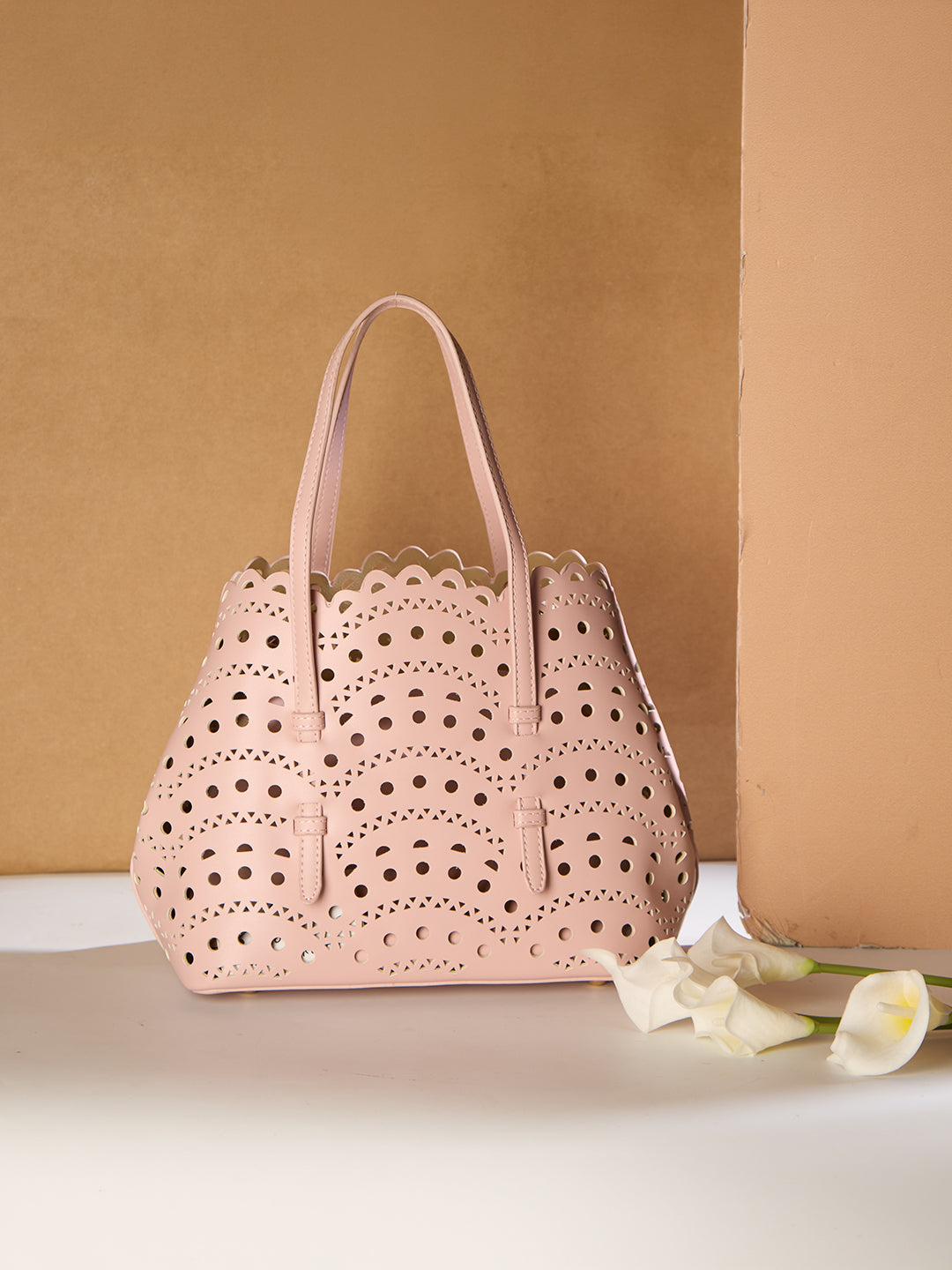The Rosewave Tote in Blush Macaron