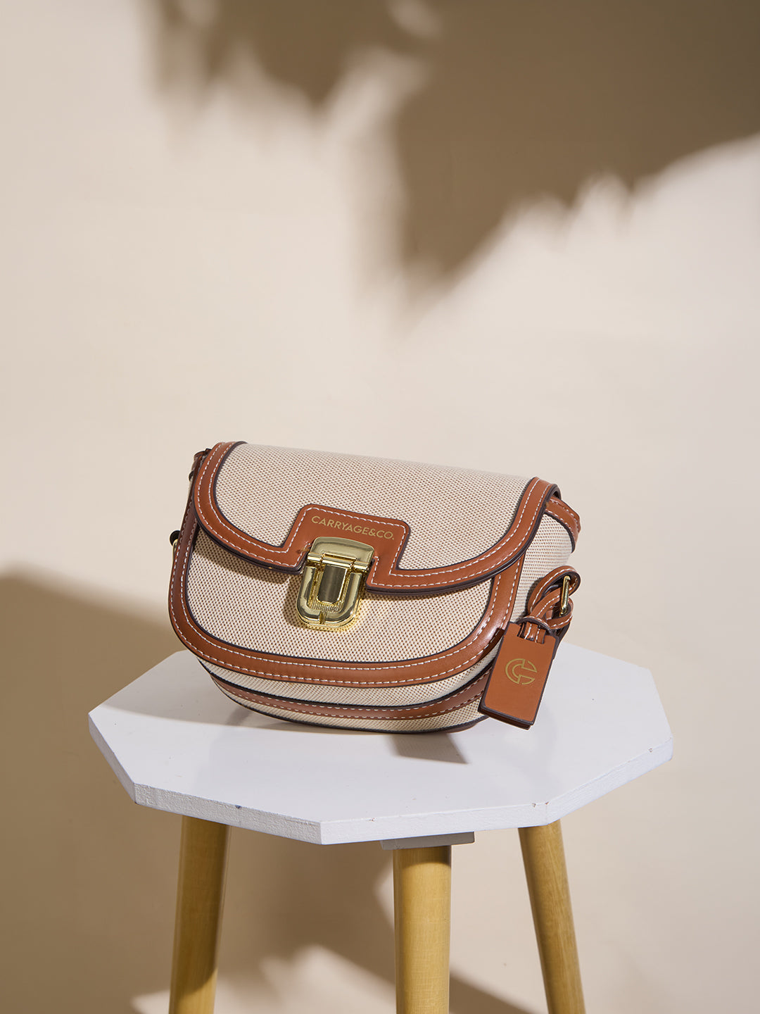 The Clover Crossbody- BEIGE