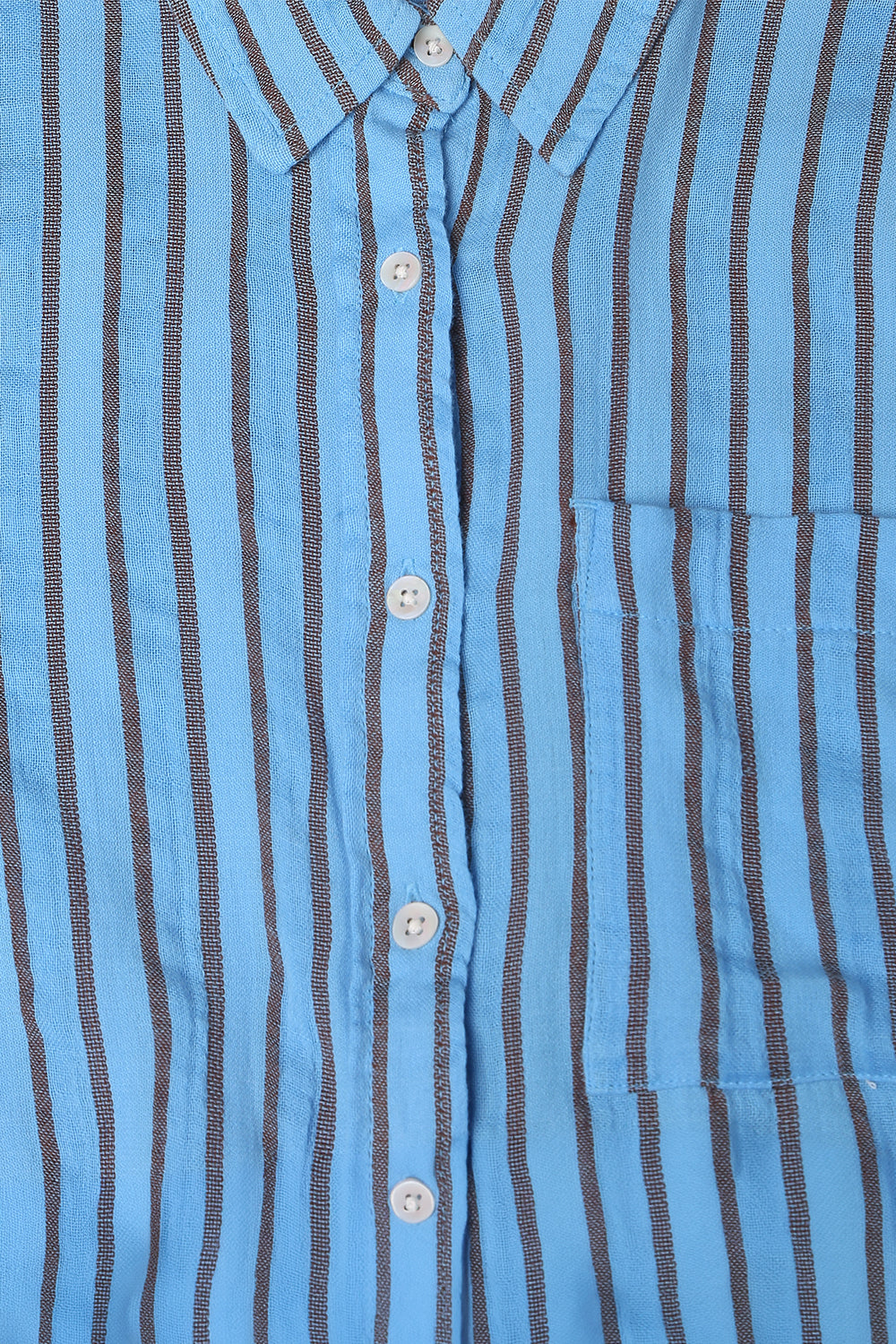 Azure Pinstripe Shirt – Azure Blue