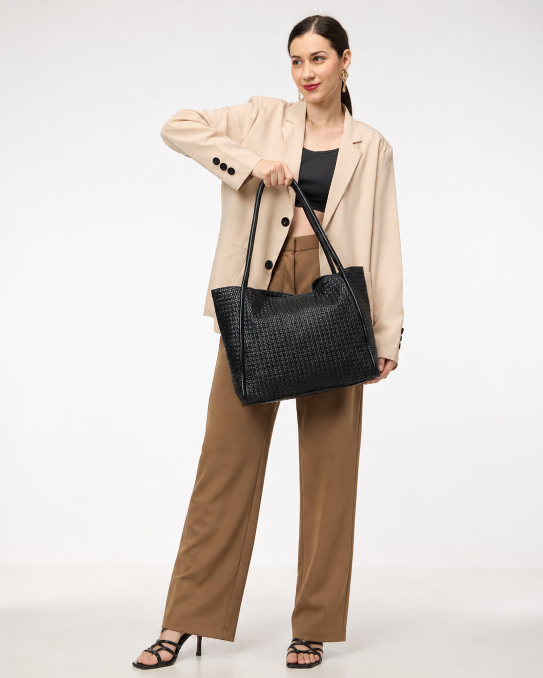 The Sonara Tote In - JET BLACK