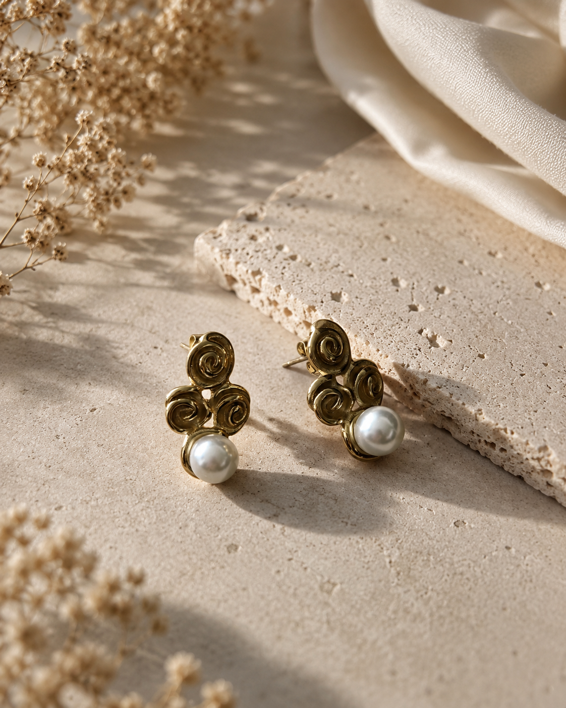 Vintage Swirl Studs